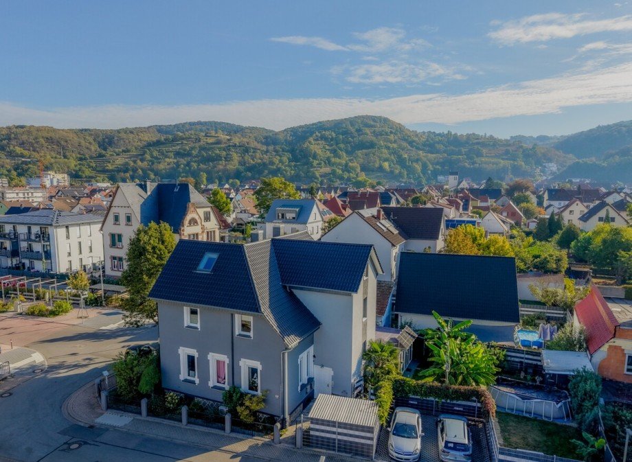 Aussenansicht andere Seite Etagenwohnung Laudenbach