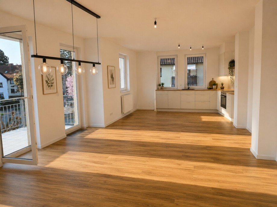 K�chenbereich nachher Etagenwohnung Bensheim