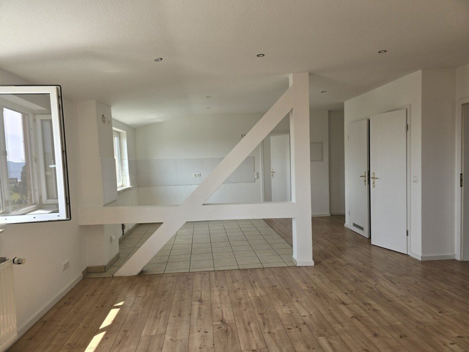 K�che mit Essbereich Dachgeschosswohnung Lindenfels