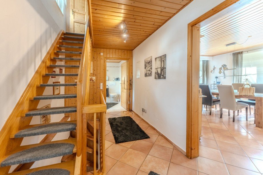Treppe ins OG Einfamilienhaus Lautertal