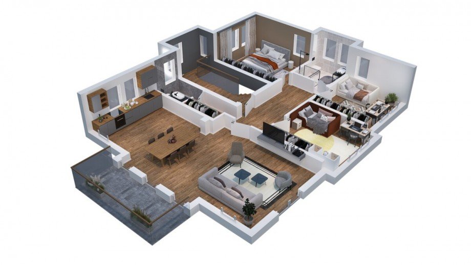 Grundriss Etagenwohnung Bensheim