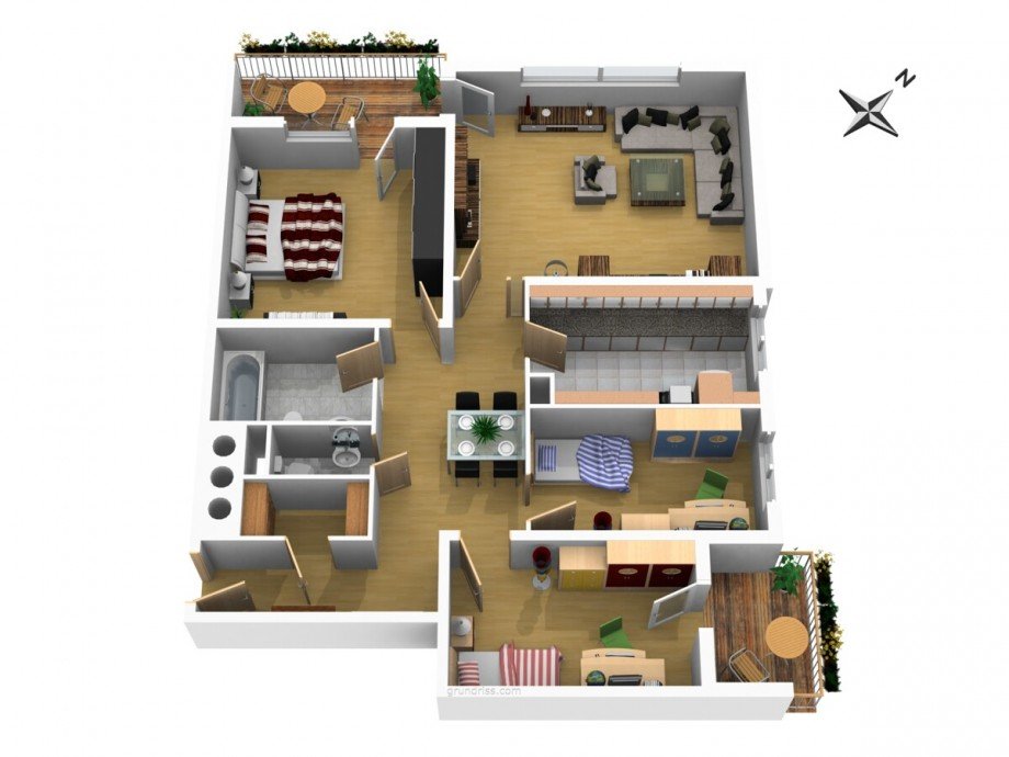 Grundriss Etagenwohnung Heppenheim (Bergstra�e)