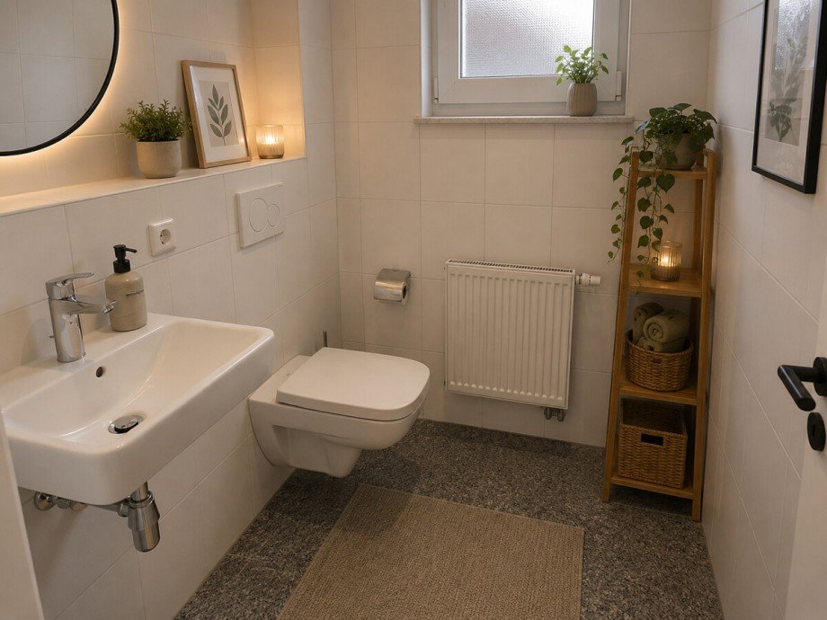G�ste WC nachher Etagenwohnung Bensheim