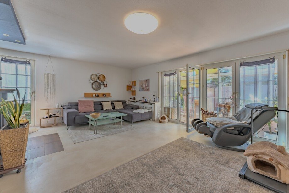 Wohzimmer richtung Wintergarten Doppelhaush�lfte Heddesheim