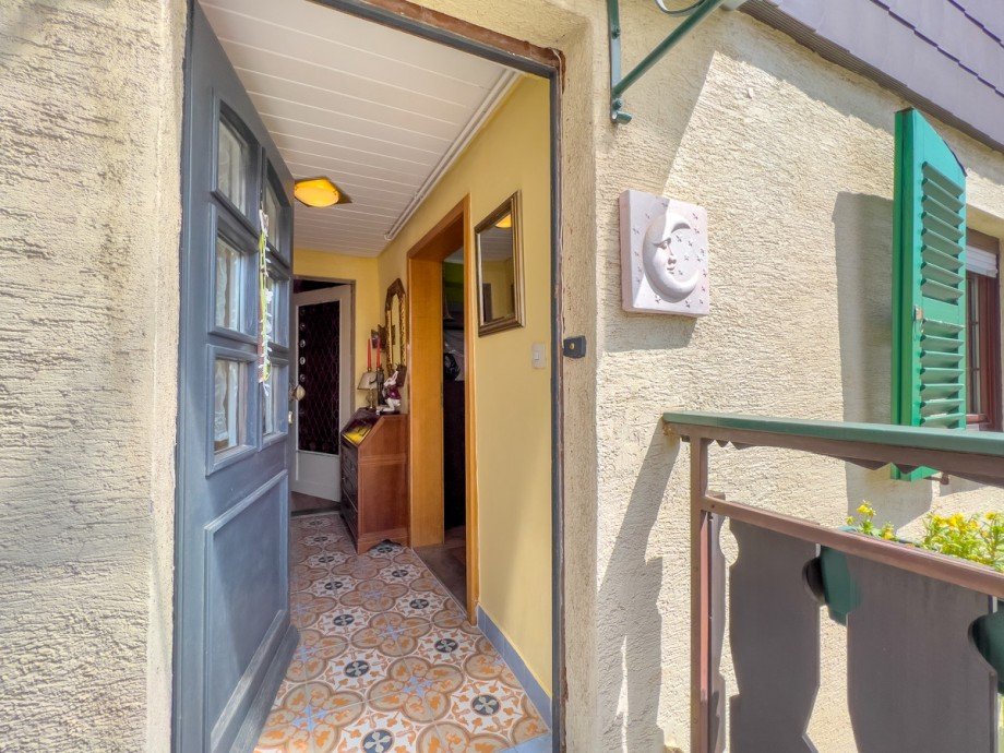 Haupt eingang S�dseite Einfamilienhaus Bensheim / Gronau