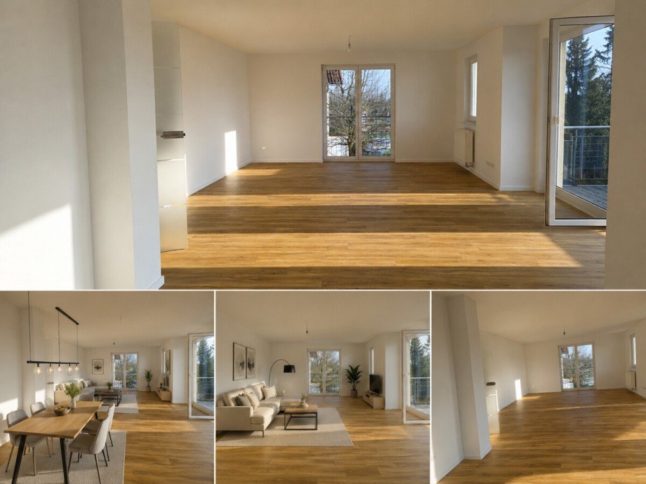 Bild nachher richtung Wohnessbereich Etagenwohnung Bensheim