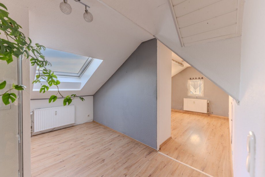 Dachgeschoss richtung Schlafbereich Etagenwohnung Laudenbach
