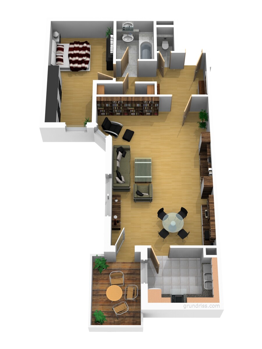 Grundriss Etagenwohnung Heppenheim (Bergstra�e)