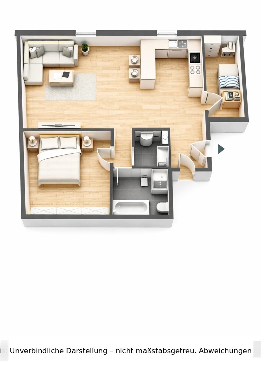 Grundriss Dachgeschosswohnung Lindenfels